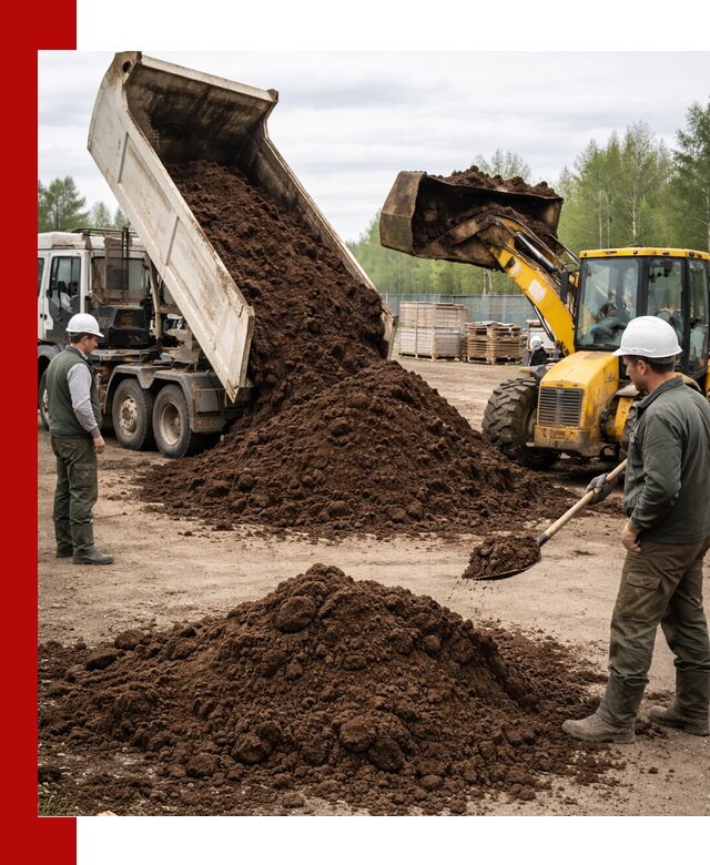 Доставка торфа оптом и в мешках в Губкине