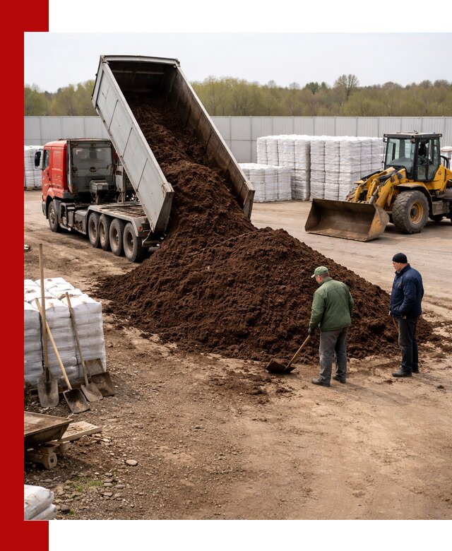 Доставка торфяных смесей оптом и в розницу в Губкине