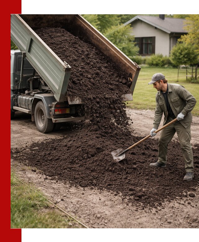Чернозем для газона с доставкой в Губкине быстро и качественно