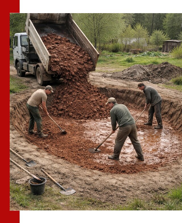 Купить качественную глину для пруда в Губкине