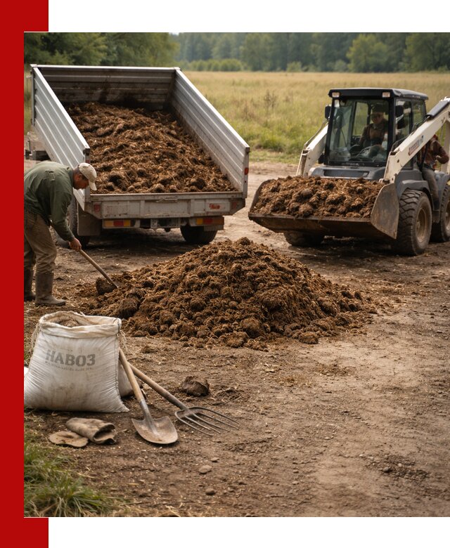 Доставка конского навоза в Губкине с разгрузкой и доставкой на объект