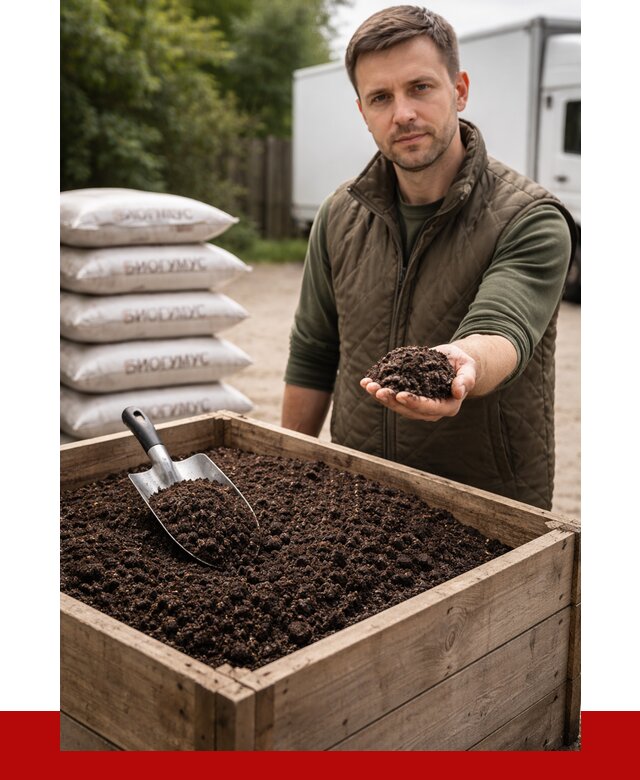 Купить биогумус в Губкине с доставкой от 8634 р. за куб | ПРОНЕРУДГбк