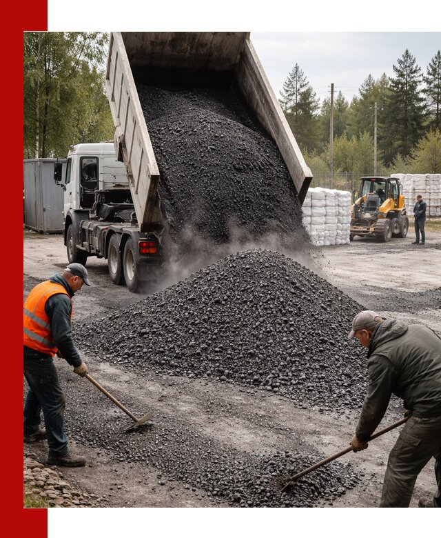 Доставка и продажа асфальтного гранулята в Губкине