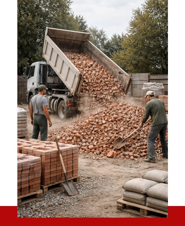 Бой кирпича в Губкине с доставкой от 4266 руб/куб | ПРОНЕРУДГбк