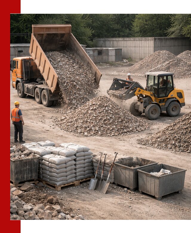 Вторичные материалы для отсыпки в Губкине — поставка и доставка