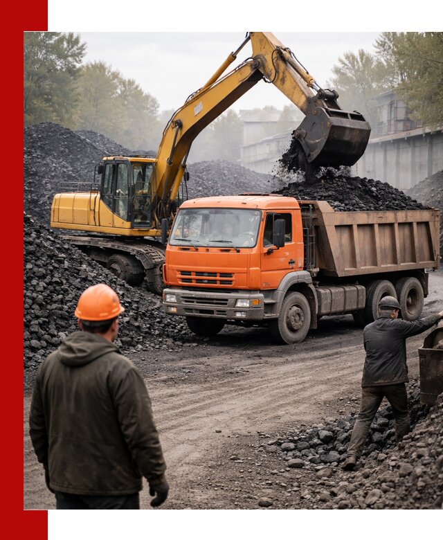 Доставка угля автотранспортом в Губкине быстро и выгодно