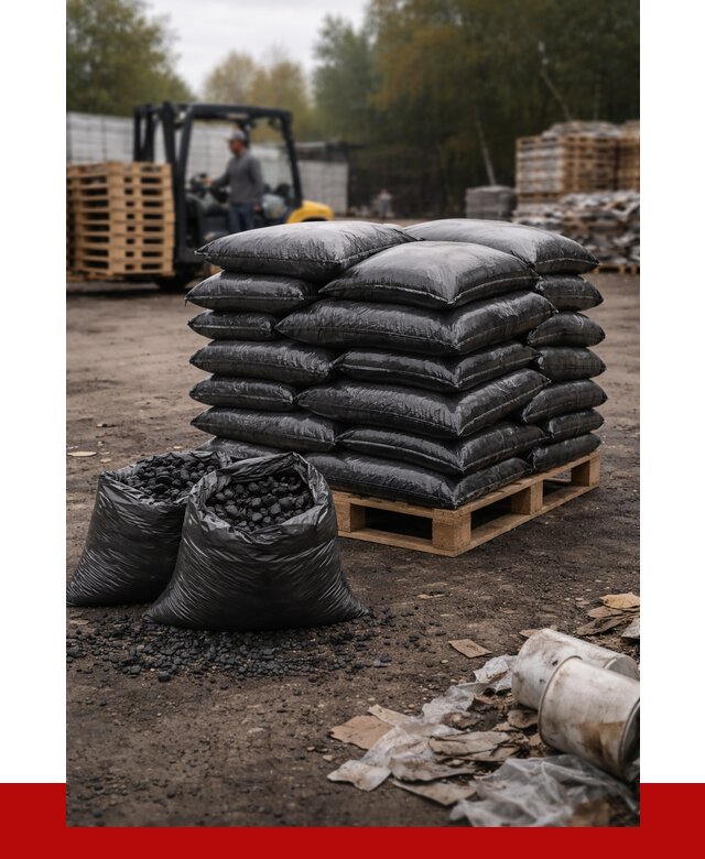 Купить уголь в мешках с доставкой в Губкине от 7619 р. | ПРОНЕРУДГбк