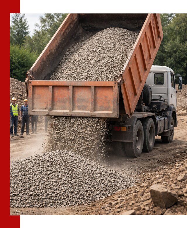 Доставка сыпучих материалов самосвалом в Губкине быстро и надежно