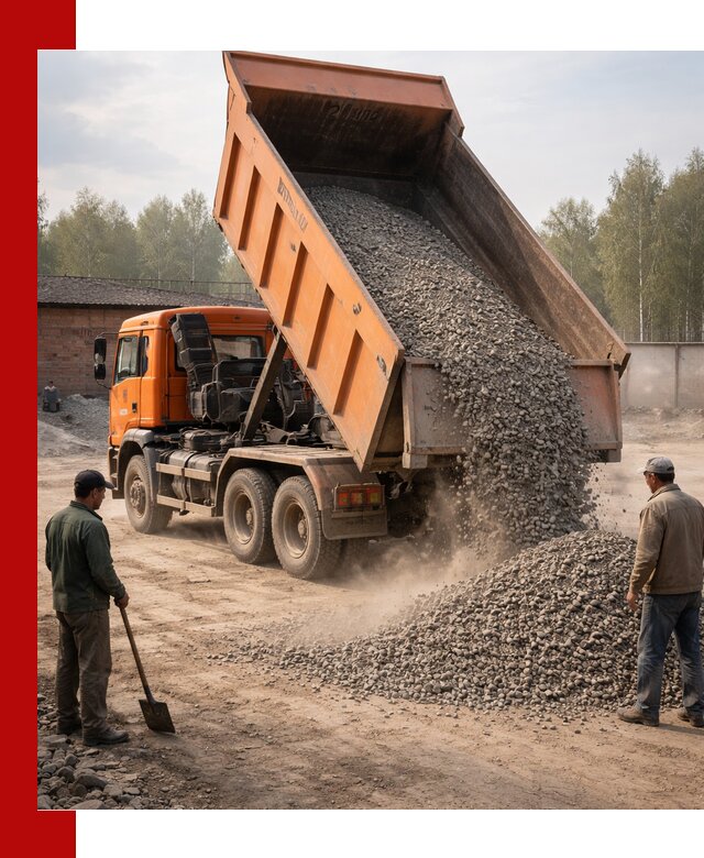 Доставка самосвалом 20 м3 в Губкине быстро и надежно