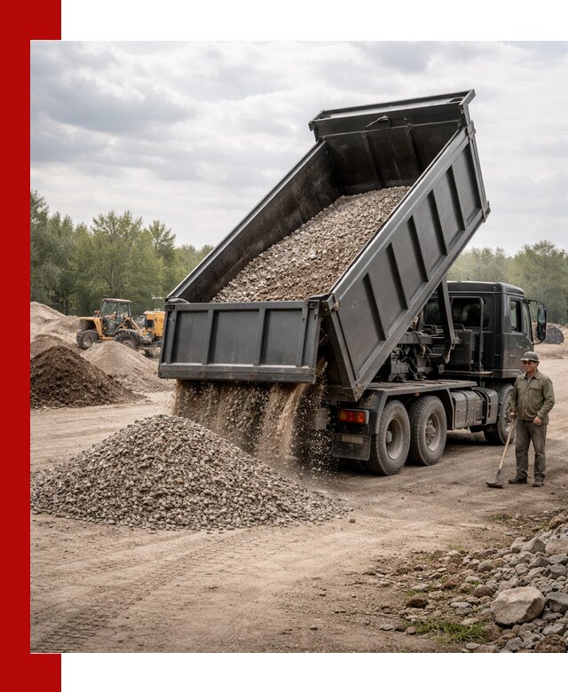 Доставка самосвалом 30 м3 по выгодным ценам в Губкине