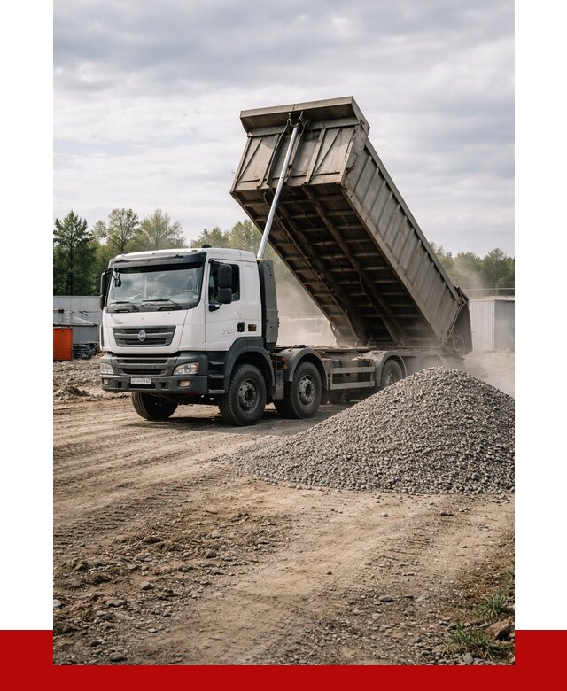 Доставка самосвалом 40 кубов в Губкине от 9142 р. | ПРОНЕРУДГбк