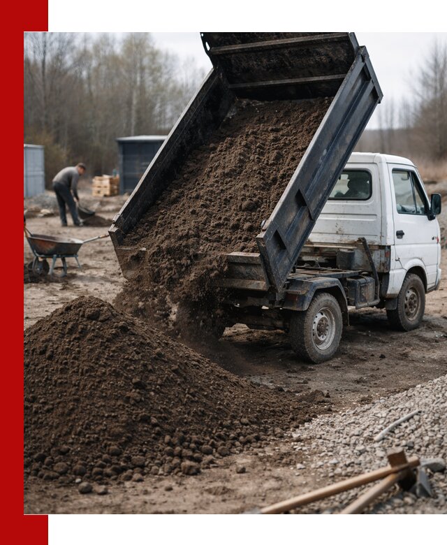 Аренда минисамосвала в Губкине для доставки сыпучих материалов