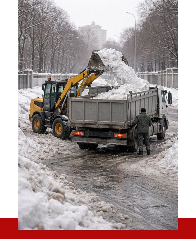 Вывоз снега с погрузкой в Губкине от 3555 р. ПРОНЕРУДГбк