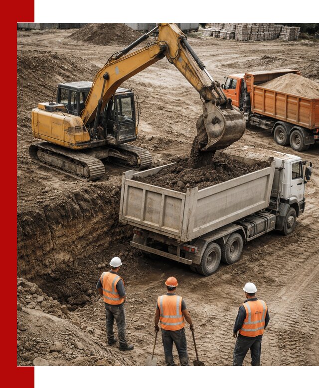 Разработка грунта для строительства и благоустройства в Губкине