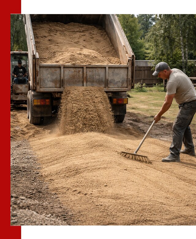 Отсыпка участка песком в Губкине быстро и качественно