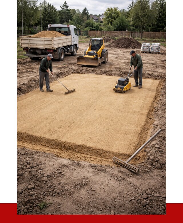 Устройство песчаной подушки в Губкине от 4571 р. ПРОНЕРУДГбк