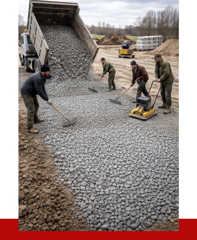 Устройство щебеночной подушки в Губкине от 4571 р. ПРОНЕРУДГбк