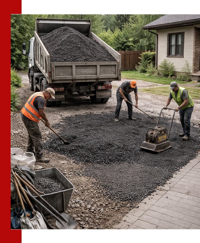 Асфальтовая крошка для двора с доставкой в Губкине